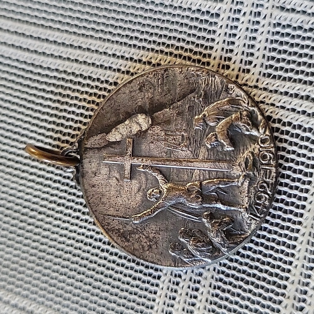 1910 Columbus Day Medal Token Massachusetts